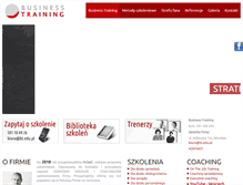 Tablet Screenshot of business-training.edu.pl